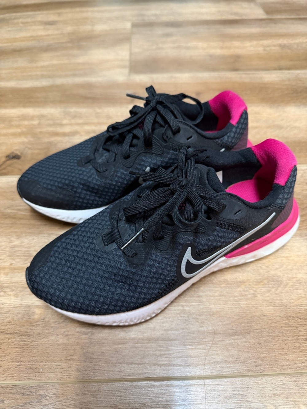 Nike Renew Black and Pink Women's Running Shoe